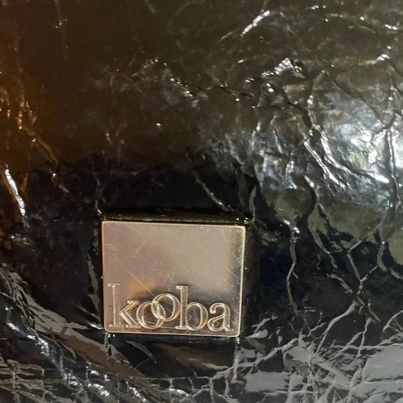 Kooba black leather patent leather shoulder handbag - Picture 13 of 16